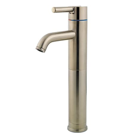 Pfister Pfister Contempra Single Handle Vessel Faucet Brushed Nickel LG40-NK00